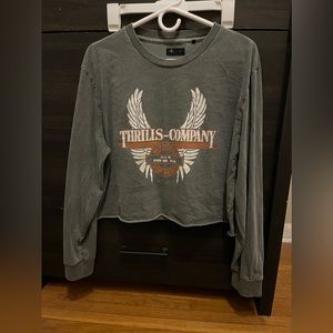 Thrills company long sleeve cropped